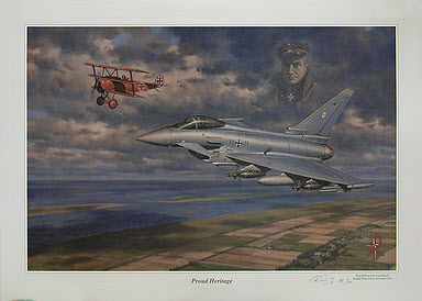 Proud Heritage JG71 Eurofighter Typhoon aviation art by Ronald Wong