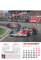 Formel-1 Grand Prix Kalender 2017 September James Hunt McLaren-Ford