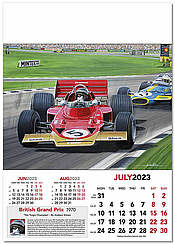 Formel-1 Wandkalender 2023 Grand Prix - Juli