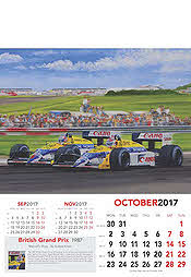 Formula-1 Grand Prix Calendar 2017 October Nigel Mansell Williams-Honda