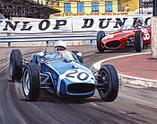 Formel 1 Wandkalender 2021 - Grand Prix von Monaco 1961 - Stirling Moss im Lotus 18 Coventry-Climax - Dezember