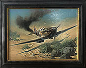 Uncertain Outcome by Heinz-Krebs - Supermarine Spitfire Original-Painting