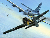 Close Combat, Focke Wulf 190 und B-17 Luftfahrtkunst von Mark Postlethwaite