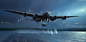 Dambusters - The Openeing Shots, Avro Lancaster Kunstdruck von Mark Postlethwaite