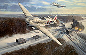 Enemy at the Gate, Yakovlev Yak 1 Luftfahrt-Kunstdruck von Mark Postlethwaite