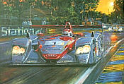 Audi at Le Mans 2002, motorsport art print by Nicholas Watts