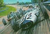 Grand-Prix-A-Tribute, Formel-1 Kunstdruck von Nicholas Watts zu dem historischem Film