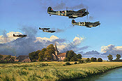 Dawn Till Dusk, Spitfire Luftfahrtkunst von Richard Taylor