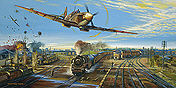 Smiths Defiants, Spitfire Ian Smith Luftfahrt-Kunstdruck von Robert Bailey