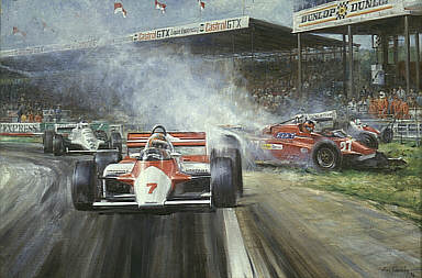 Wattie, McLaren MP4 Formula One art print by Alan Fearnley