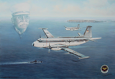 Breguet-Atlantic, aviation art print by Friedl Wuelfing