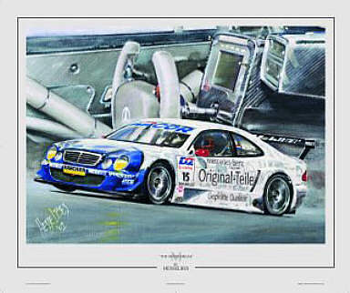 Mercedes DTM 2001 Christijan Albers motorsport art print by Hessel Bes