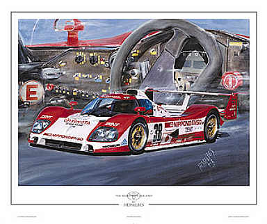 Toyota Le Mans motorsport art print by Hessel Bes