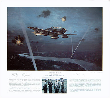 Luftwaffe at War, Focke-Wulf Fw 190 A5-U8 aviation art print by Mark Postlethwaite