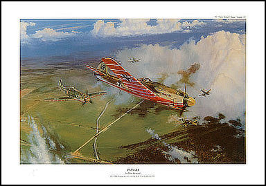 Papagei - Focke Wulf FW 190 D-9 Aviation Art by Michael Howard