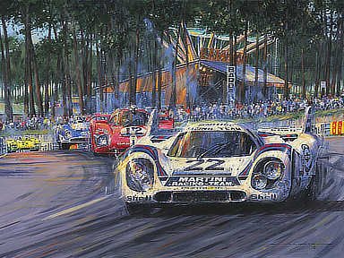 Le Mans 1971 - Porsche 917K Motorsport Art by Nicholas Watts