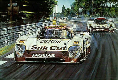 Le Mans 1990, Jaguar KJR-12 motorsport art print by Nicholas Watts