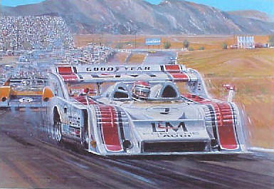 Let George Do it, Porsche 917-10K Can Am Serie motorsport art print by Nicholas Watts