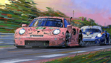 Porsche Victorious - Le Mans 2018 - Porsche 911 Motorport Art by Nicholas Watts