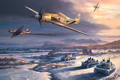 Erich Rudorffer Tribute - FW190 JG54 Aviation Art by Nicolas Trudgian