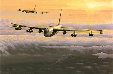 Lone Star Lady, B-52 Bomber aviation art print by Philip E West