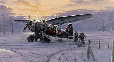 Westland Lysander aviation art print by Philip E West