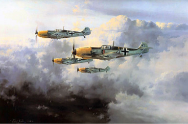 JG-52 - Messerschmitt Bf-109 Aviation Art by Robert Taylor