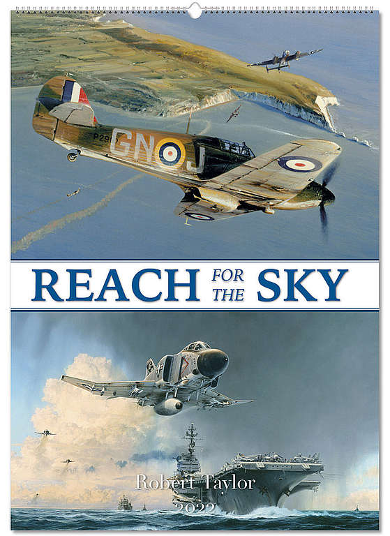 Flugzeug Kalender 2022 Reach for the Sky Luftfahrtkunst von Robert Taylor