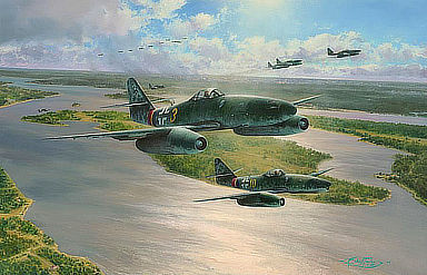 Stormbirds Rising - Messerschmitt Me 262 Aviation Art by Robert Taylor