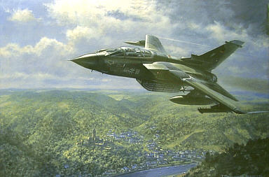 Jagdbombergeschwader 33 Luftwaffe Tornado aviation art by Ronald Wong
