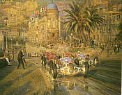 Manfred von Brauchitsch Mercedes W125 Monaco art print by Alfredo De la Maria
