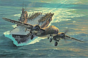 Destination Tokyo - Doolittle's B-25 startet von der USS Hornet, Luftfahrtkunst von Anthony Sauners