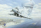 JG-73 Steinhoff, Eurofighter Typhoon aviation art print by Friedl Wuelfing