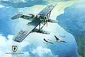 Hansa Brandenburg W 29 MFG-2 aviation art print by Friedl Wuelfing