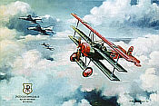 Richthofen Fokker DR I with F-4F Phantoms JG 71 aviation art print by Friedl Wuelfing