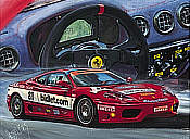 Ferrari F360 Modena motorsport art print by Hessel Bes