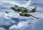 JG-7 Me-262 aviation art print by Jerry Crandall