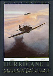 Famous Fighters Hawker Hurricane aviation art print by Mark Postlethwaite