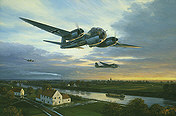 Flug zum Absprungplatz, Junkers Ju 188 aviation art print by Mark Postlethwaite