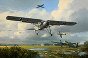 RLM Fieseler Fi 156 Storch aviation art print by Mark Postlethwaite