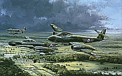 Meteor F8 and NF14 RAF aviation art print by Michael Rondot