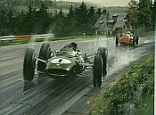Clark Supreme, Jim Clark Lotus F1 Motorsport Kunstdruck von Michael Turner