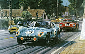 The Cobra Strikes Le Mans 1964, Daytona Cobra Coupe Motorsport art print by Nicholas Watts