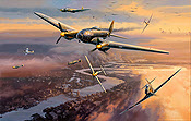 Target London, Heinkel He-111 KG 53 aviation art print by Nicolas Trudgian