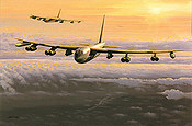 Lone Star Lady, B-52 Bomber aviation art print by Philip E West