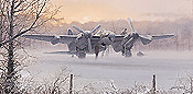 Wings of Dawn, de Havilland Mosquito aviation art print by Philip E West