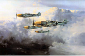 JG-52 - Messerschmitt Bf-109 Aviation Art by Robert Taylor