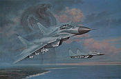 Fulcrums over the Baltic, MiG-29A JG-73 Laage Luftfahrt Kunstdruck von Ronald Wong